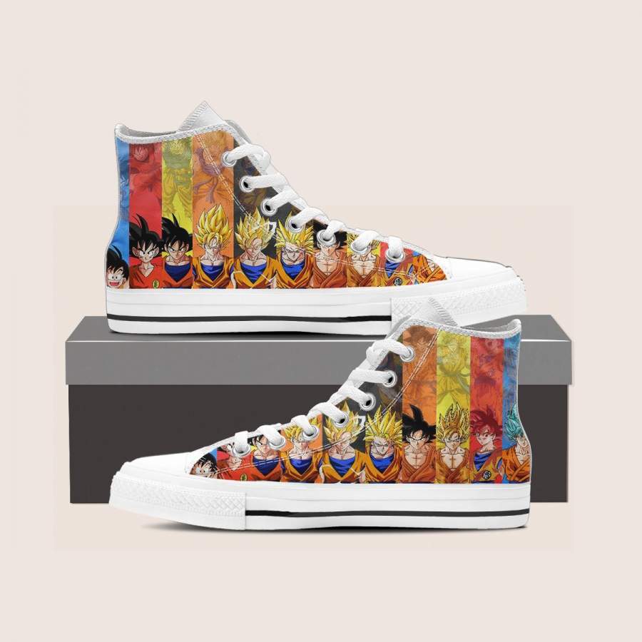 Goku Saiyan all Version Shoes High Top Dragon Ball Fan H1106