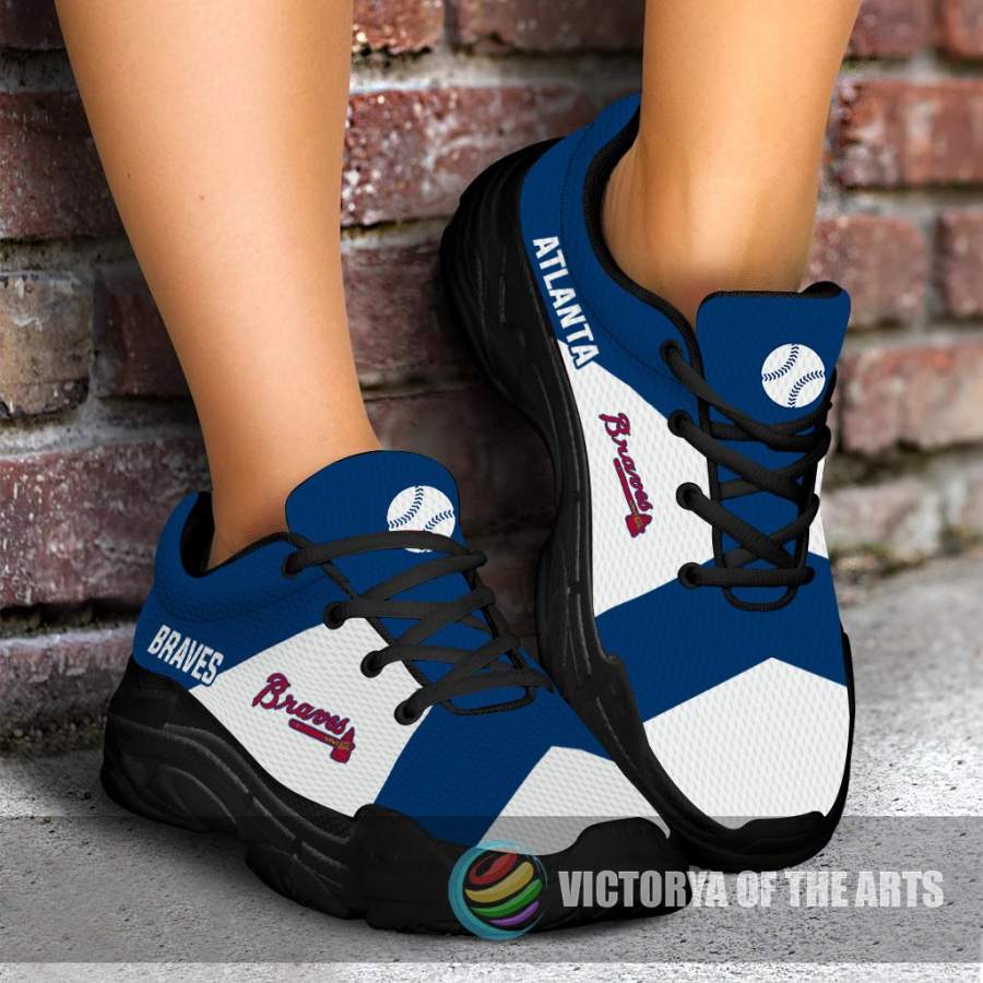 Colorful Logo Atlanta Braves Chunky Sneakers