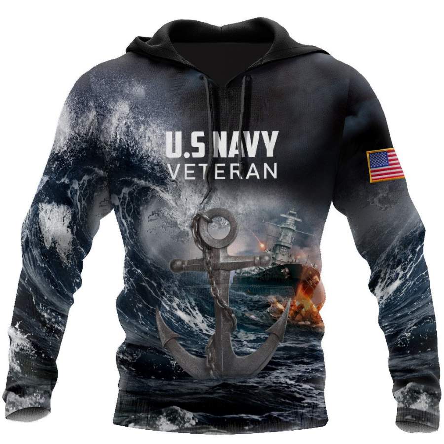 US Navy Veteran 3D All Over Printed Unisex Shirts