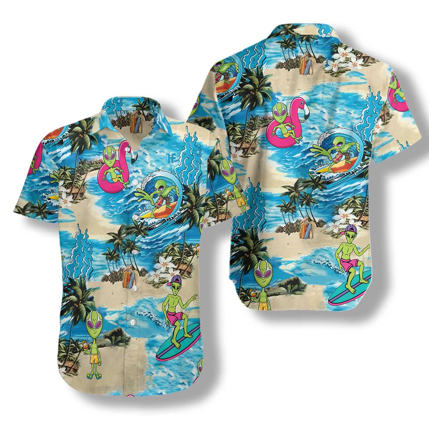 Alien On The Beach Hawaii Shirt Ha99592