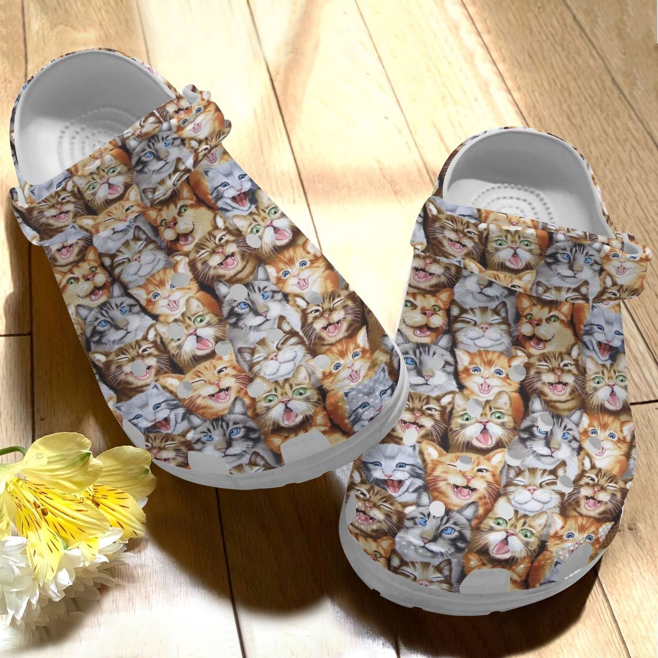 Cat Personalized Clog, Custom Name, Text Funny Kittens, Fashion Style For Women, Men, Kid, Print 3D