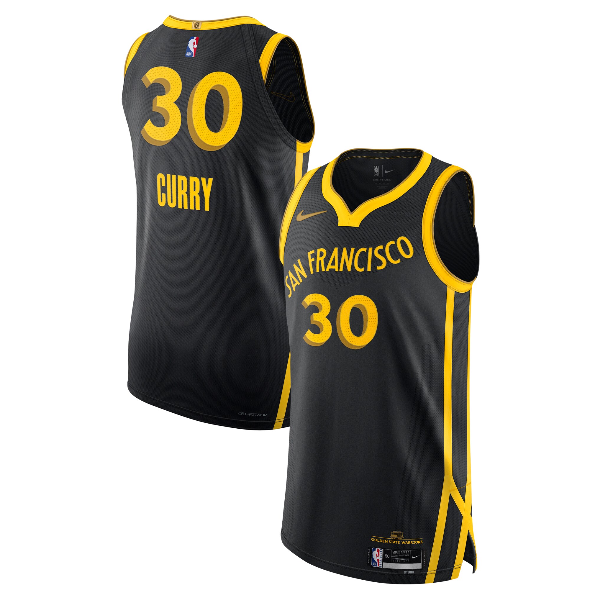 Stephen Curry Golden State Warriors Authentic Jersey – City Edition ...