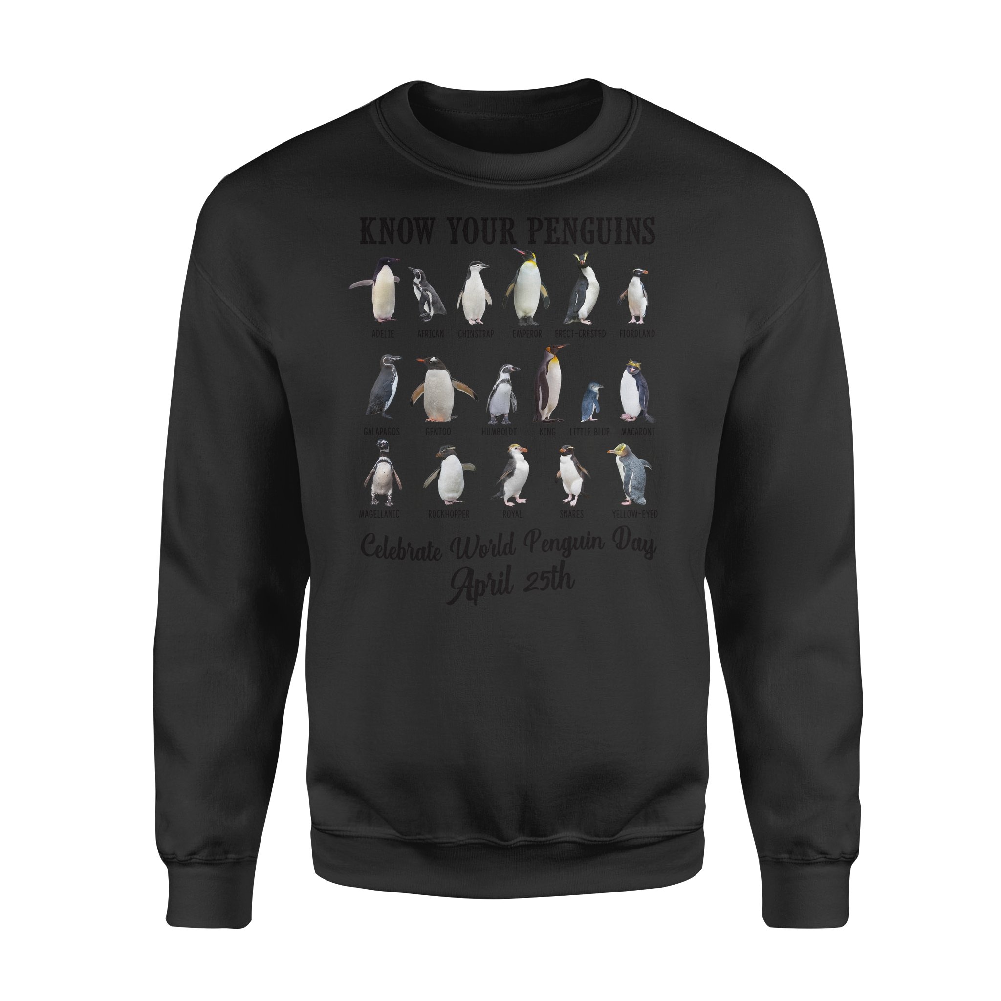 Penguin celebrate day – Standard Crew Neck Sweatshirt, gift for you, gift for her, gift for him, gift for penguin lover