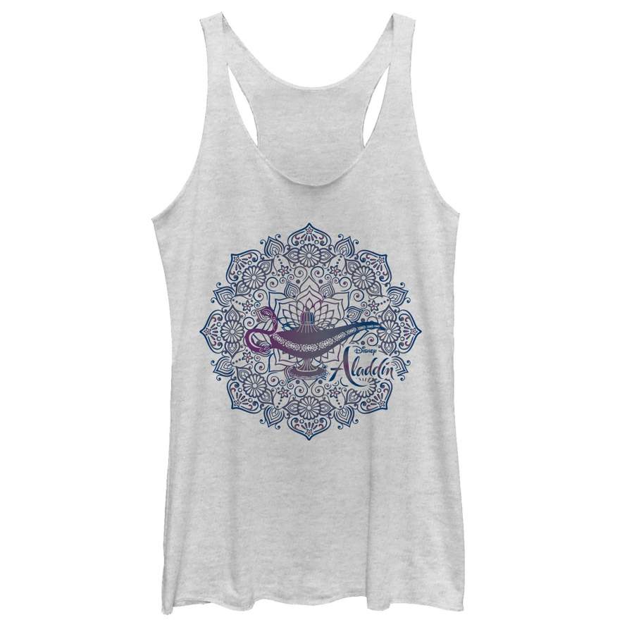 Aladdin Women’s Magical Lamp Mandala Symbol Racerback Tank Top