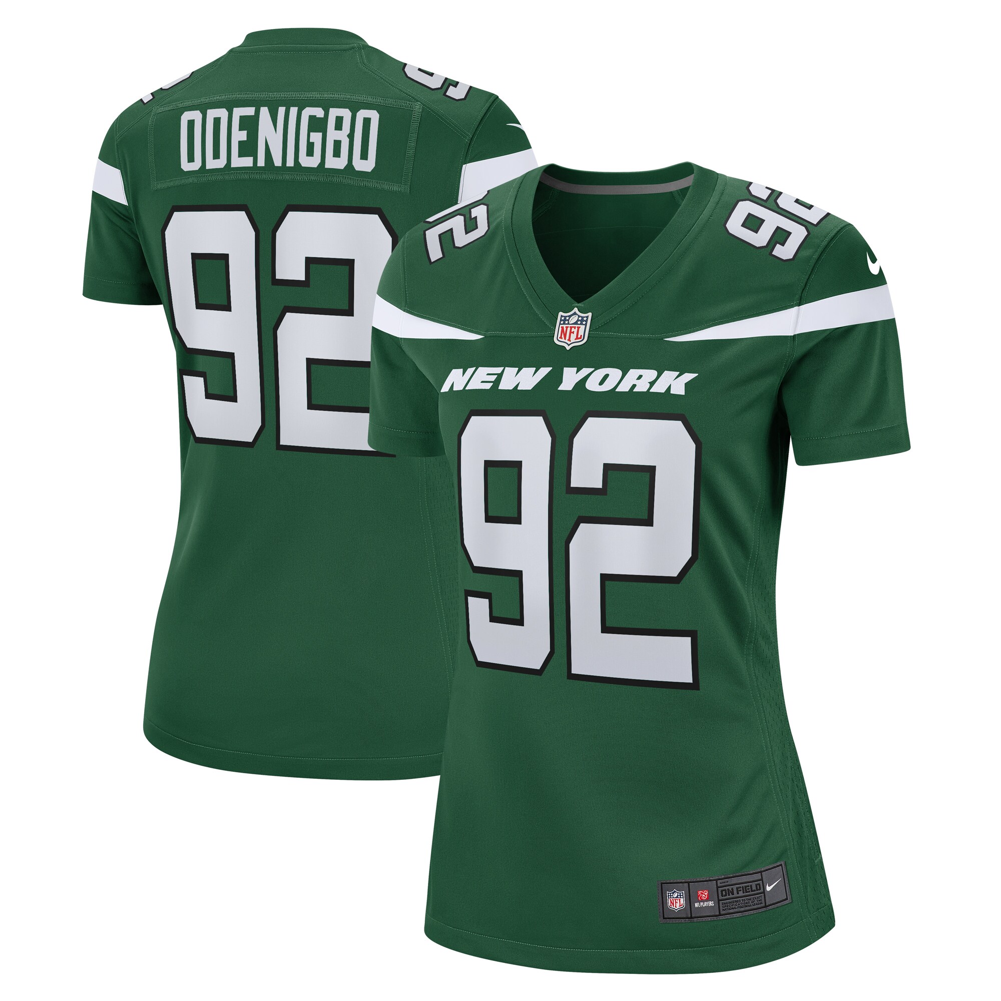 Women’s New York Jets Ifeadi Odenigbo Gotham Green  Game Jersey