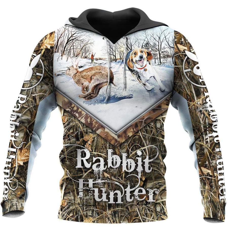 Rabbit Beagle Hunting 3D All Over Printed Shirts Hoodie MP995 – Merrothe