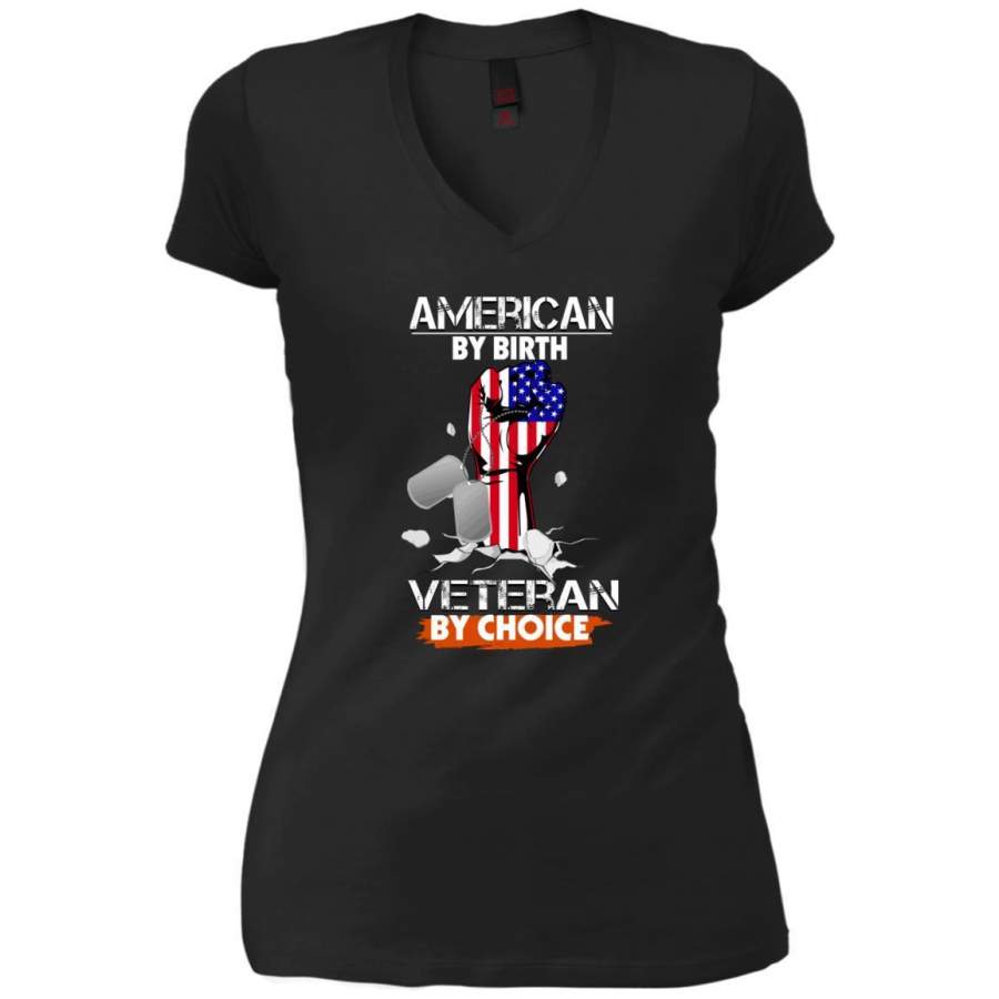 AGR American By Birth Veteran By Choice Shirt V-Neck