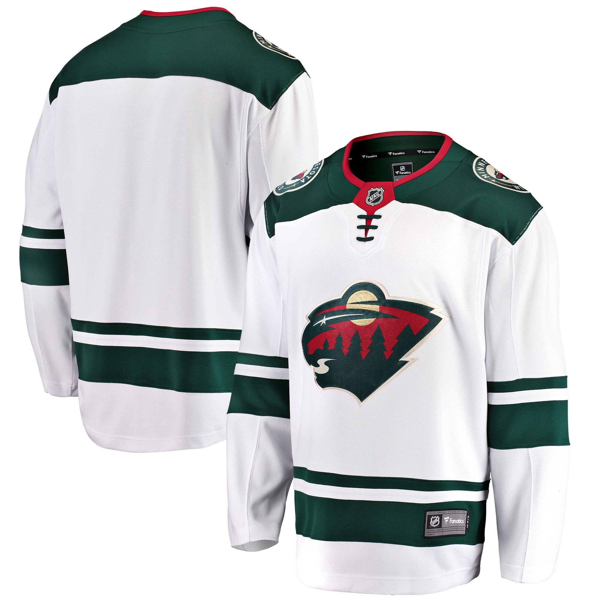 Minnesota Wild Branded Breakaway Away Jersey – White