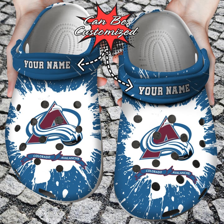 Hockey Crocss – Personalized Colorado Avalanche Team Clog Shoes