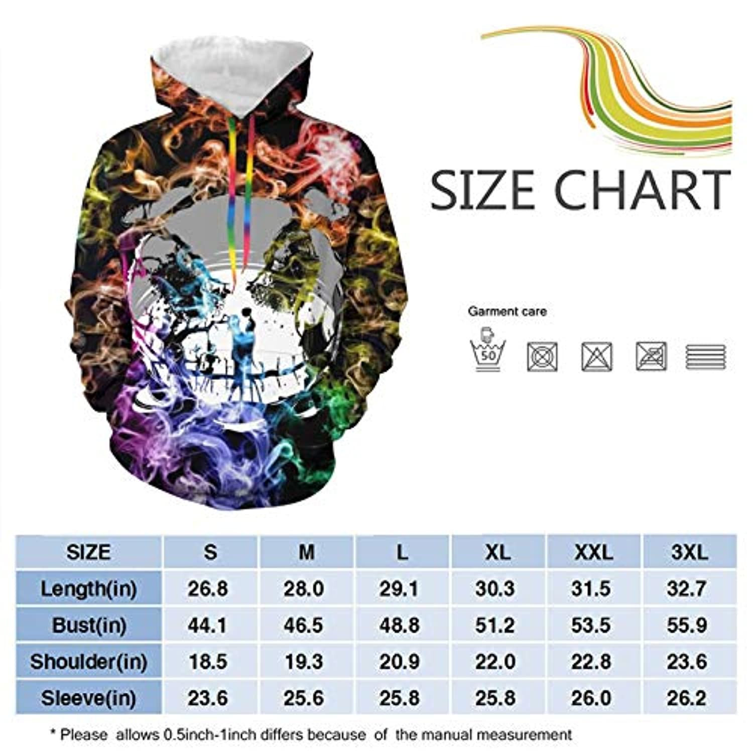 Nightmare Before Christmas Jack Skellington Hooded Sweatshirt Pullover Hoodie