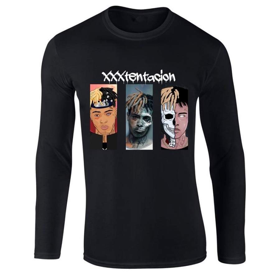 Xxxtentacion Poster Hip Hop Rock Trap Music Emo Rap Longsleeve Mens T Shirt