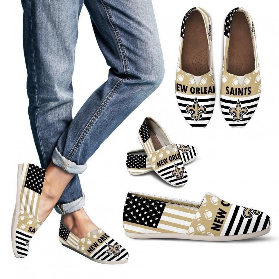 American Flag New Orleans Saints Casual Shoes #978