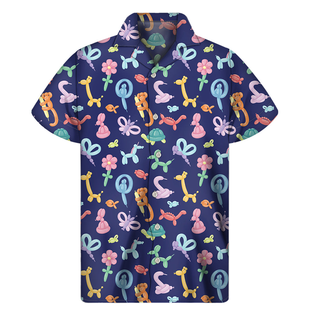 Animal Balloon Pattern Print Men’S Short Sleeve Shirt