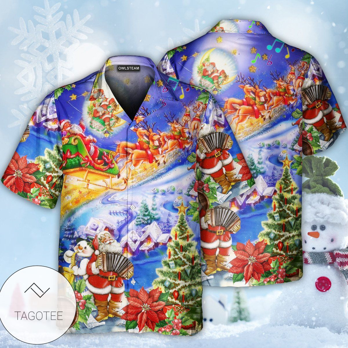 Christmas Hawaii Train Merry Button Up Shirt For Men Ha82646