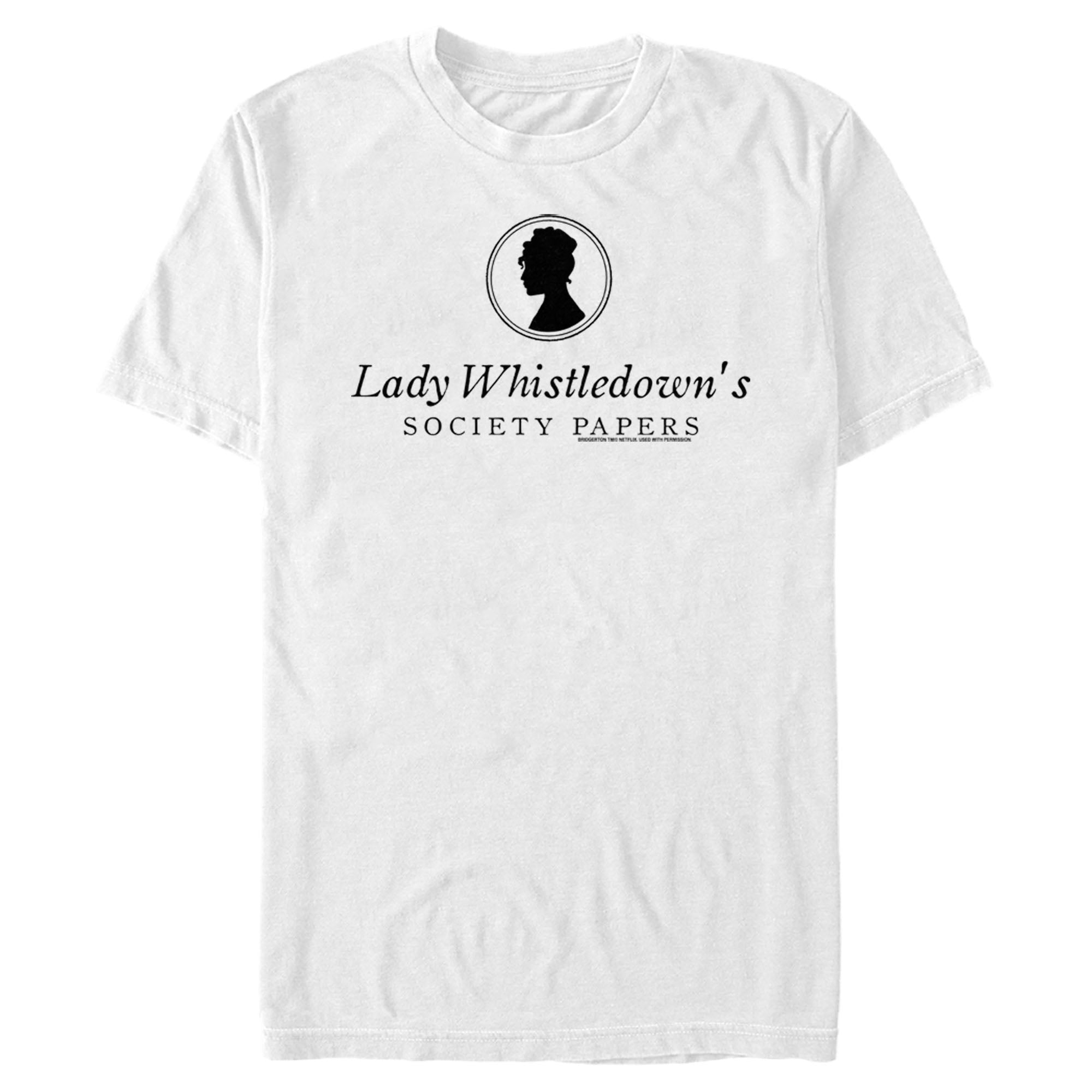 Bridgerton Men’S Lady Whistledown’S Society Papers  T-Shirt