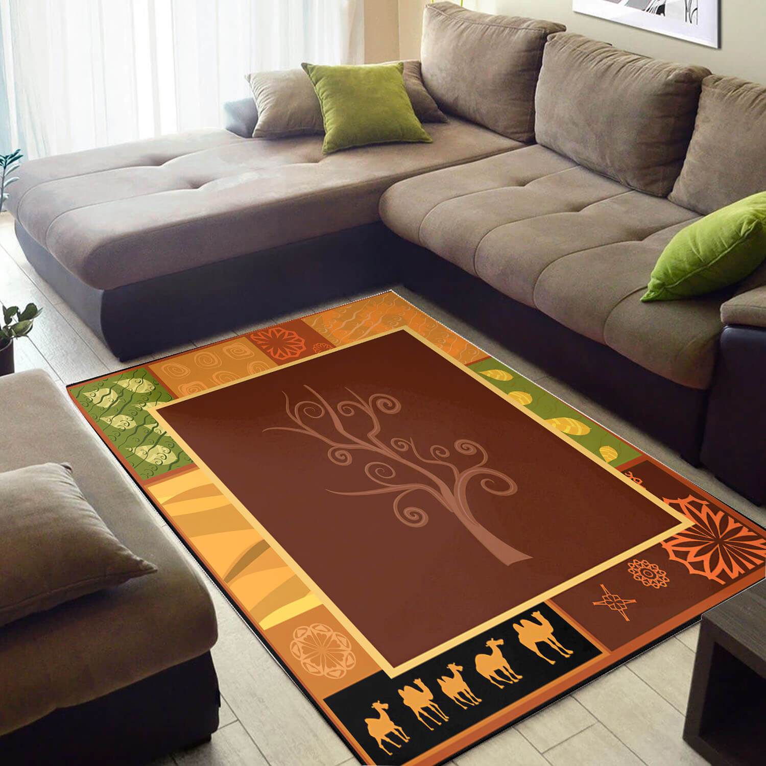 Trendy African Style Rugs Trendy Natural Hair Afrocentric Art African Style Area Rug African Inspired Living Room BPS3447