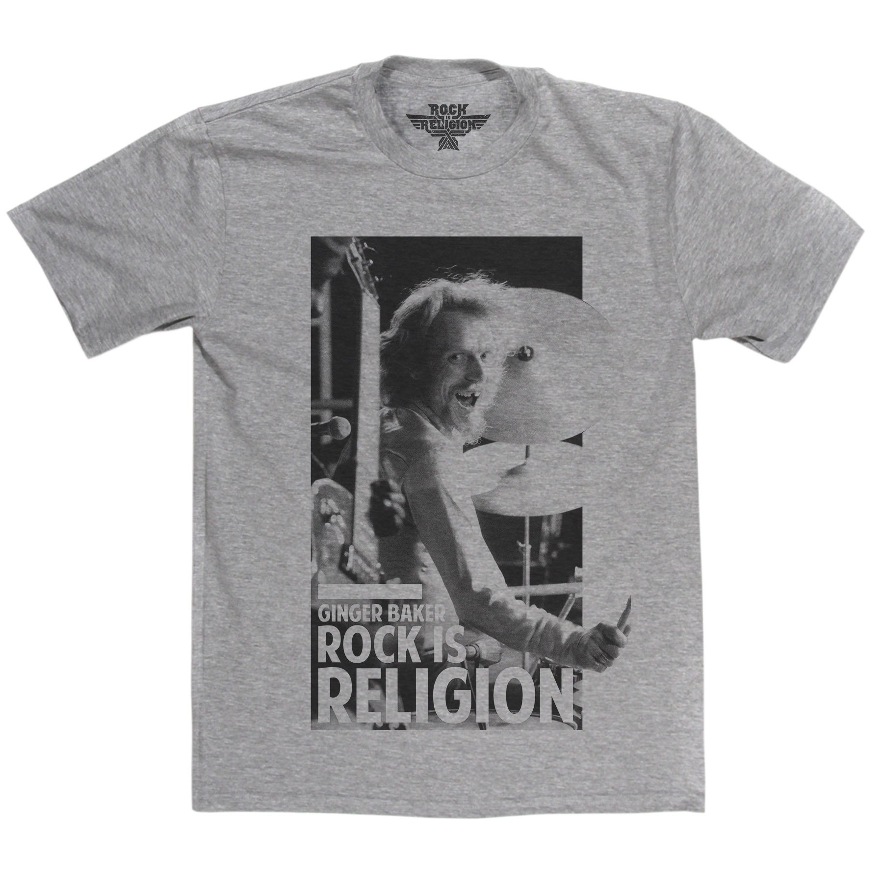 Rock is Religion Ginger Baker T Shirt