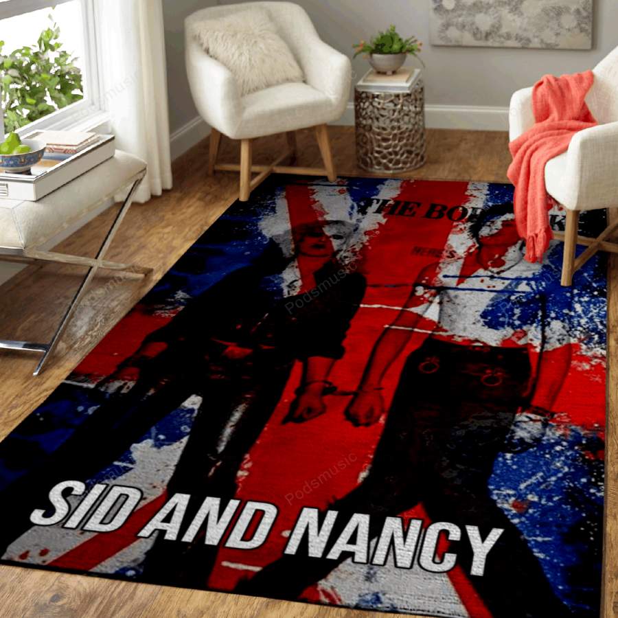 sid and nancy – Music Artwork Art For Fans Area Rug Living Room Carpet Floor Decor