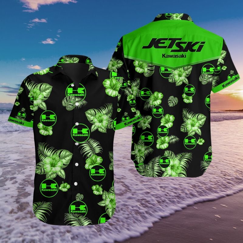 3D All Over Printed Jet Ski An-Nh Hawaiian Shirts Ver 1 (Green)