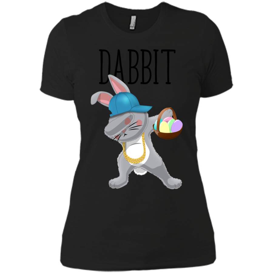 Dabbit Dabbing Easter Bunny Hip Hop Shirt Kids Easter Gift1 Next Level Ladies Boyfriend Tee