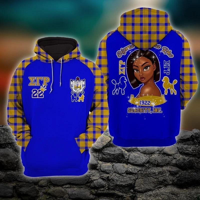 Sorority Hoodie – Sigma Gamma Rho Shining Girl Hoodie