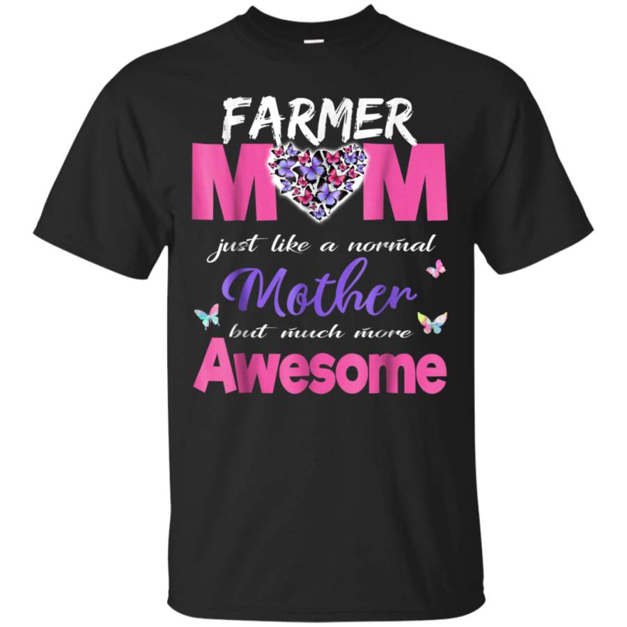 AGR Awesome Farmer Mom Shirt Cute Mother TShirt