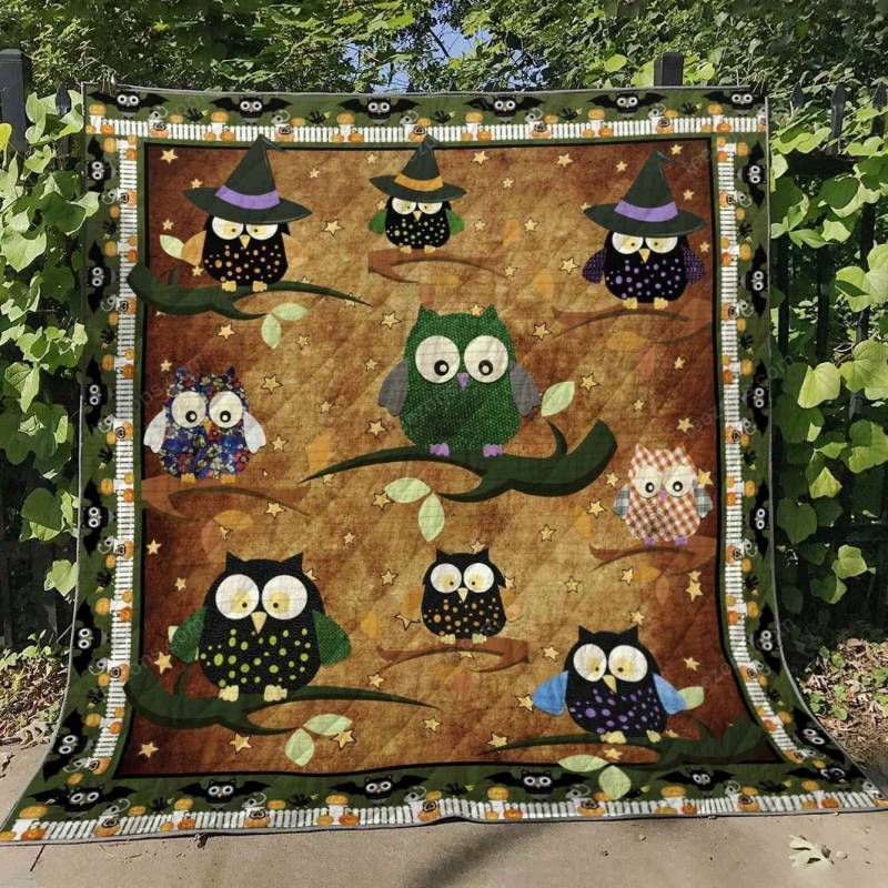 Owl Haloween V2 Blanket TH0207 Quilt
