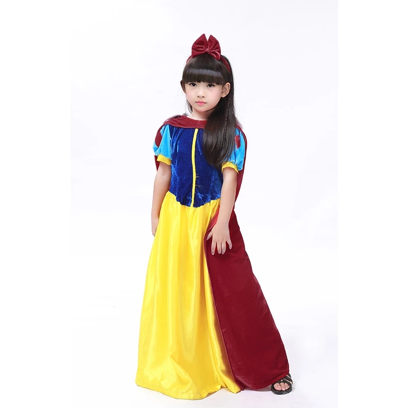 Adult Kids Cosplay Snow White Dress Costumes Snow Queen Costume Dress Cartoon Princess Snow White Halloween Party Clothing alx