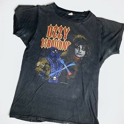 1982 Ozzy Osbourne Vintage Tour Rock Shirt 80s 1980s Motley Crue Judas Priest 9988