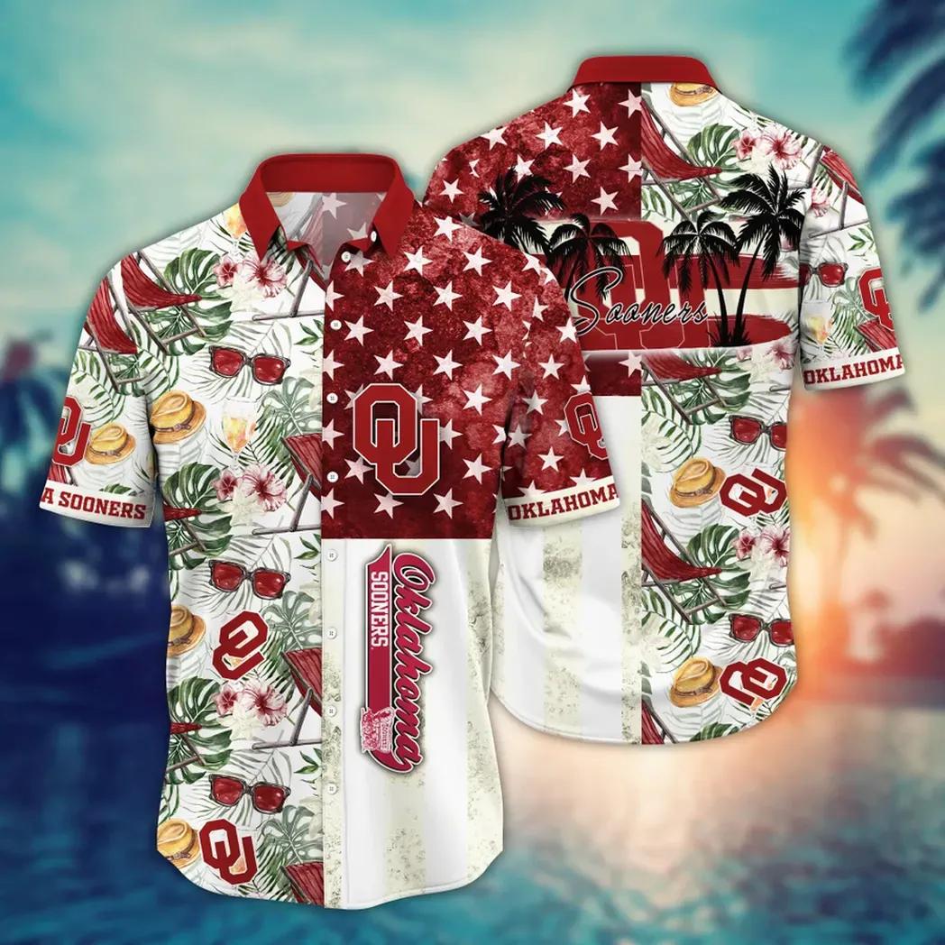 Oklahoma Sooners Ncaa Flower Aloha Hawaiian Shirt 11, Ncaa Hawaiian Shirt