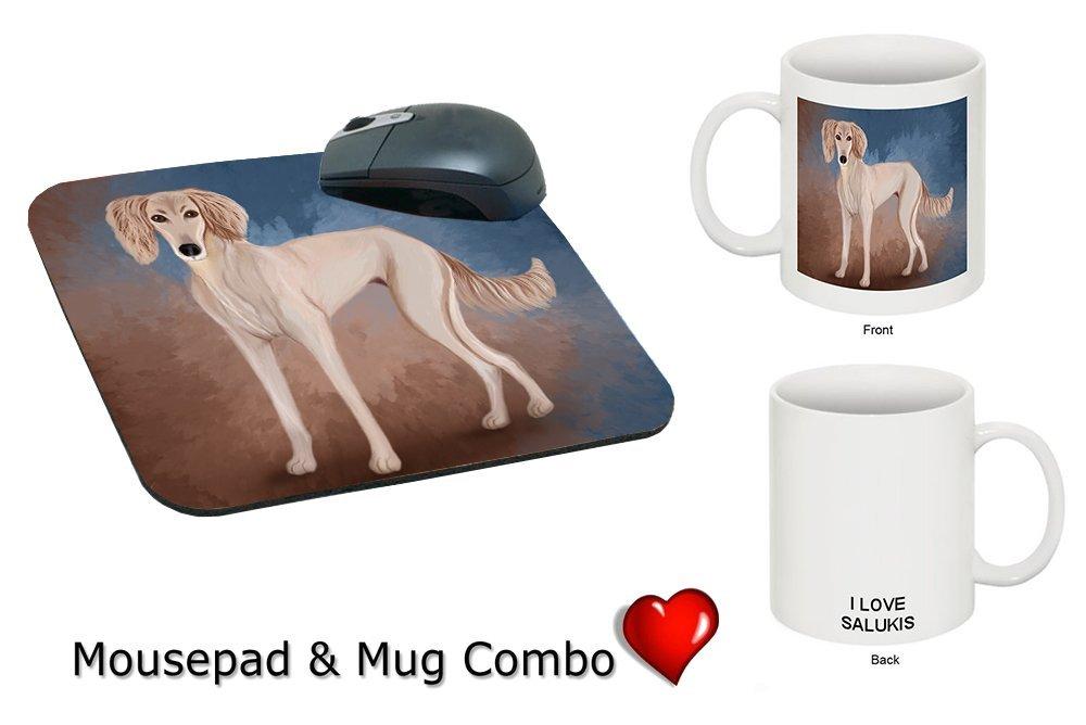 Saluki Puppy Mug & Mousepad Combo Gift Set Mpc48088