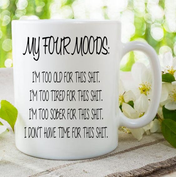 My Four Moods Coffee Mug