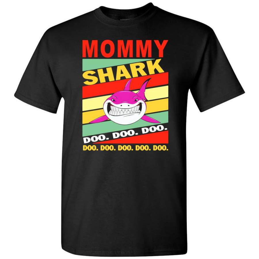 Vintage mommy shark doo doo doo shirt, mother’s day gift tee