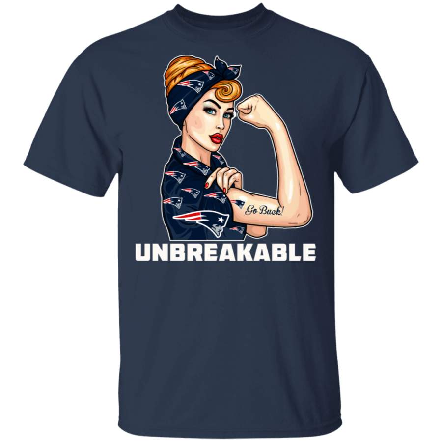 Beautiful Girl Unbreakable Go New England Patriots T Shirt