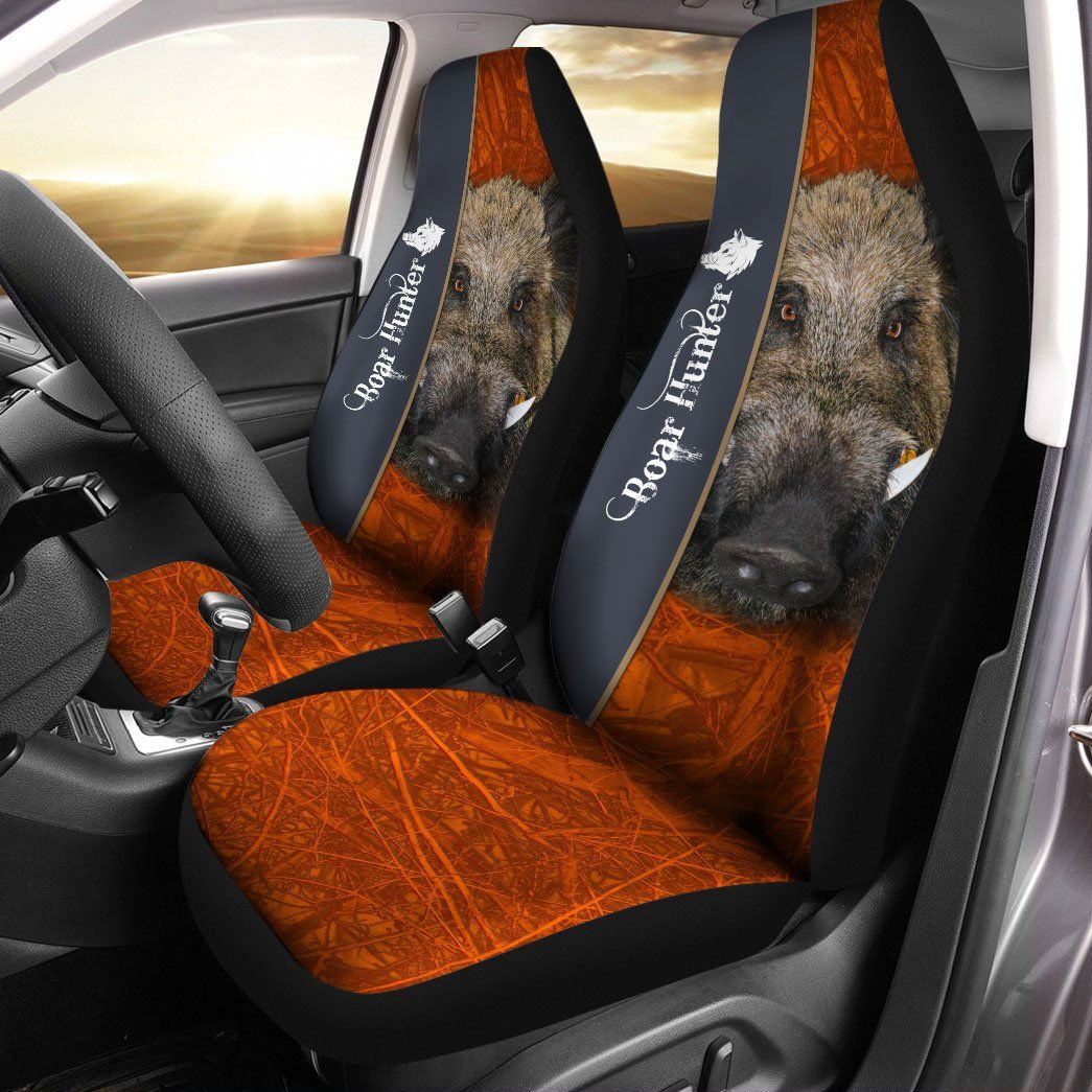 Casespring 3D Ferocious Boar Hunter Custom Car Seat Covers