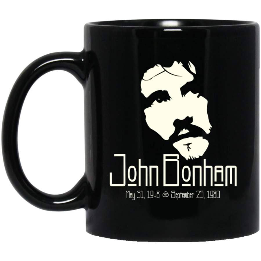 John Bonham Tribute Black Mug