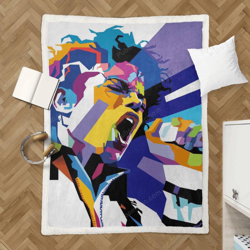 The Michael Jackson – Wpap Pop Art Sherpa Fleece Blanket