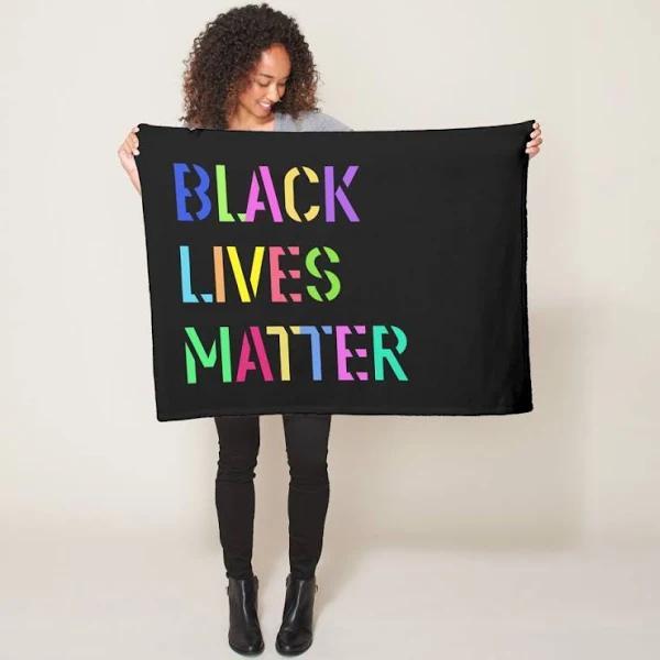 Black Lives Matter Stencil 01 Multi Sizes Editable Fleece Blanket Fleece Blanket, Blanket Sofa Bed, 3D Blanket