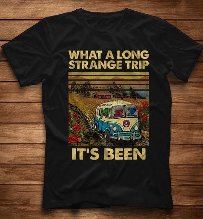 What A Long Strange Trip Its Been Grateful Dead Hippie Car For Fan Standard Men T-shirt