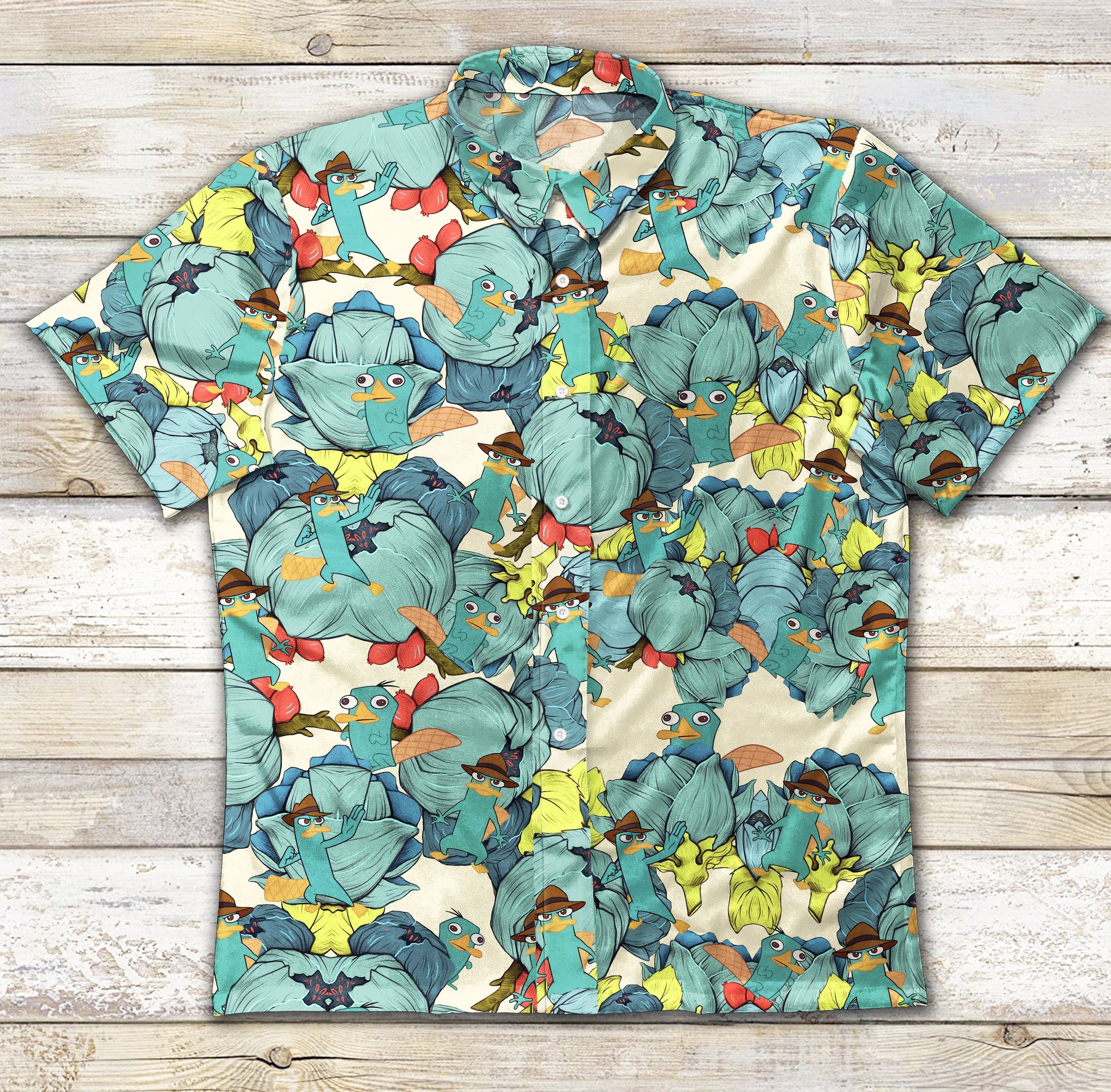 Perry The Platypus Ad Vintage Hawaiian Shirt-Zx10337