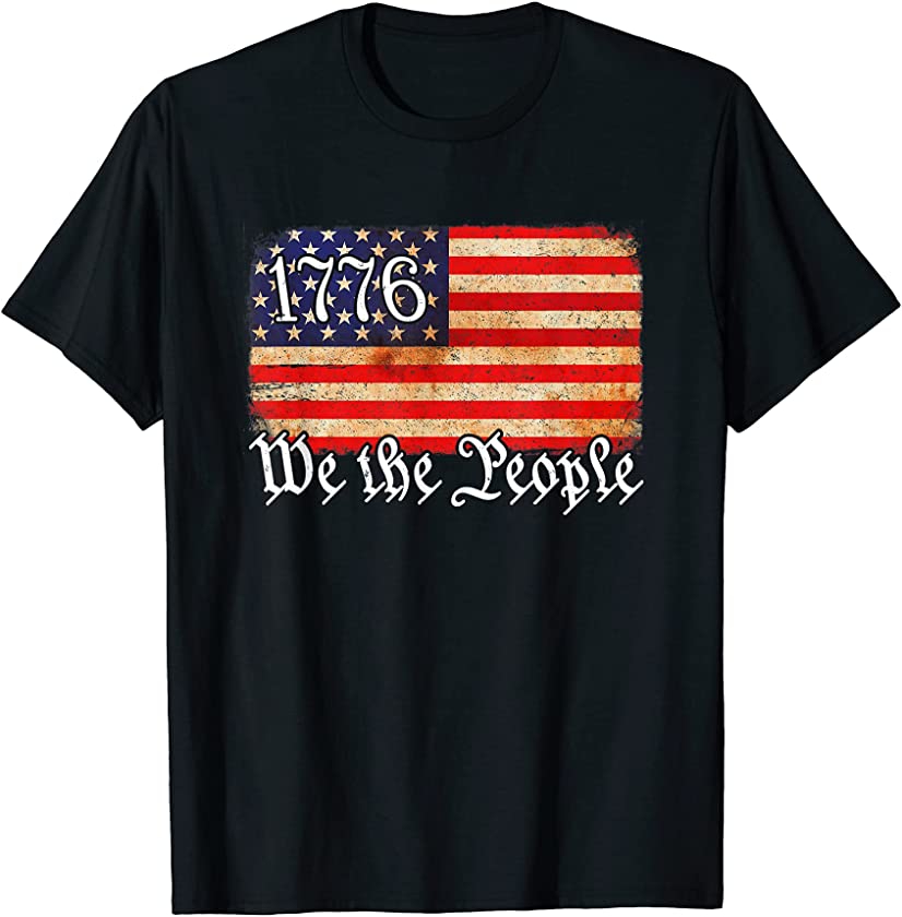 We The People Vintage American History 1776 Independence Day T-Shirt