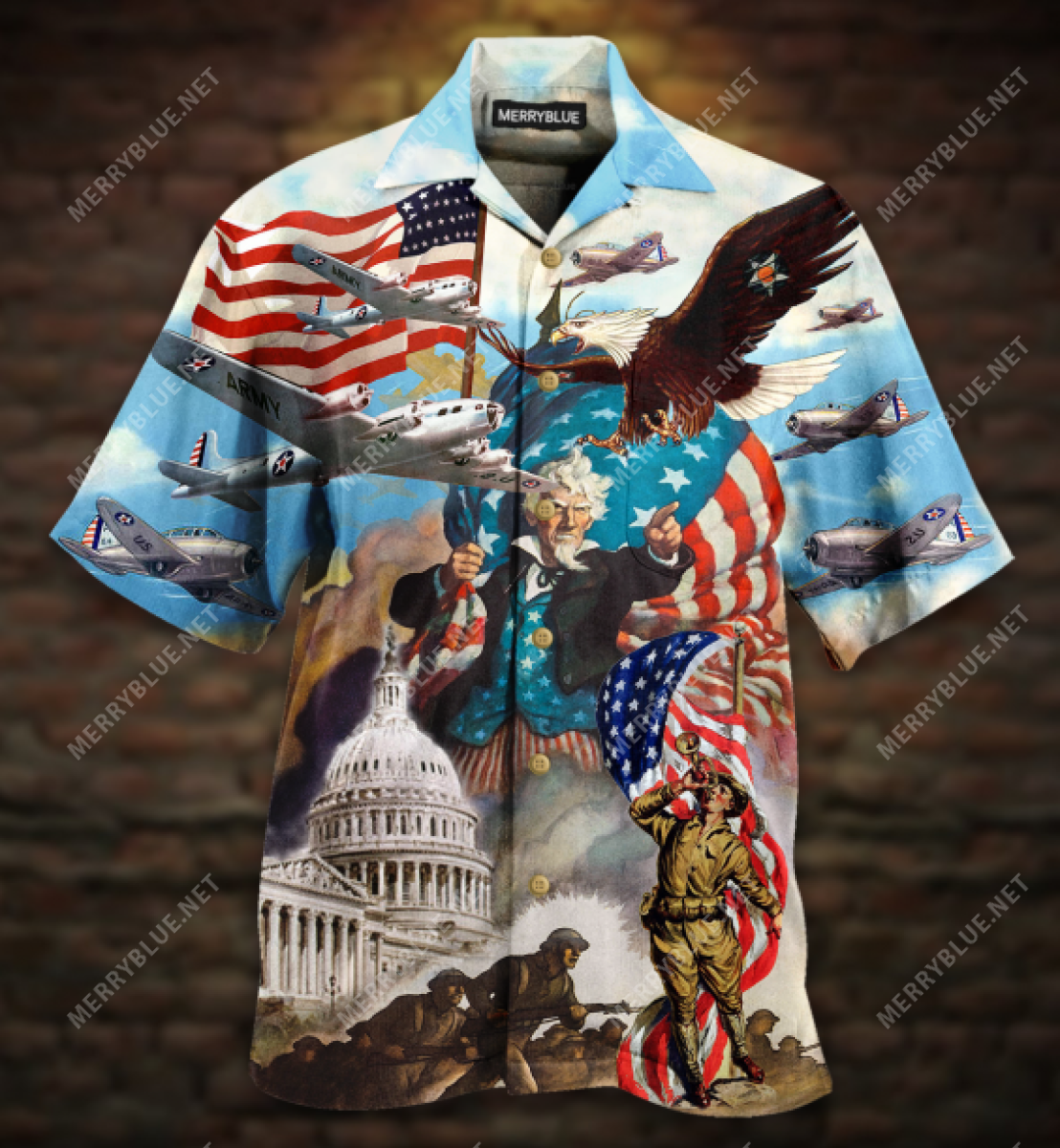 Join For Fight Us Patriotism Unisex Hawaii Shirt Ha7649