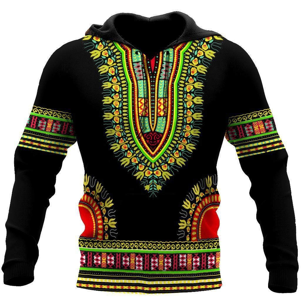 African Dashiki Pattern Hoodie Bt15