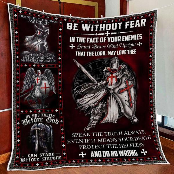 Knight Templar Blanket, Christian Warrior Blanket