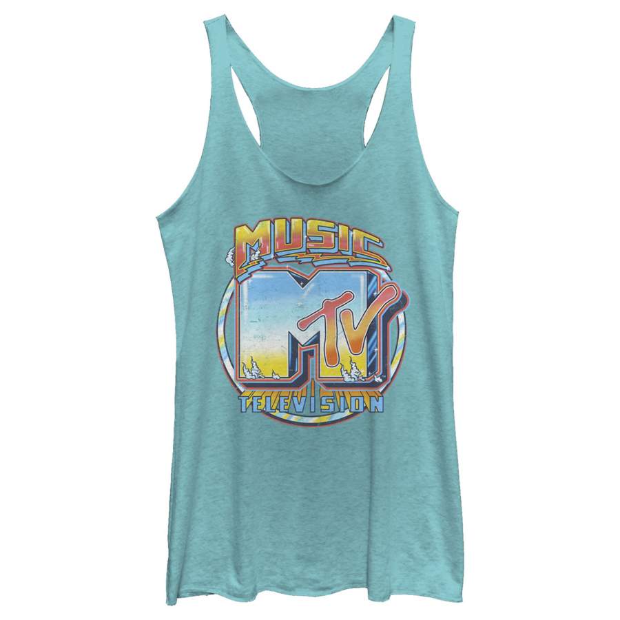 MTV Women’s Old School Logo  Racerback Tank