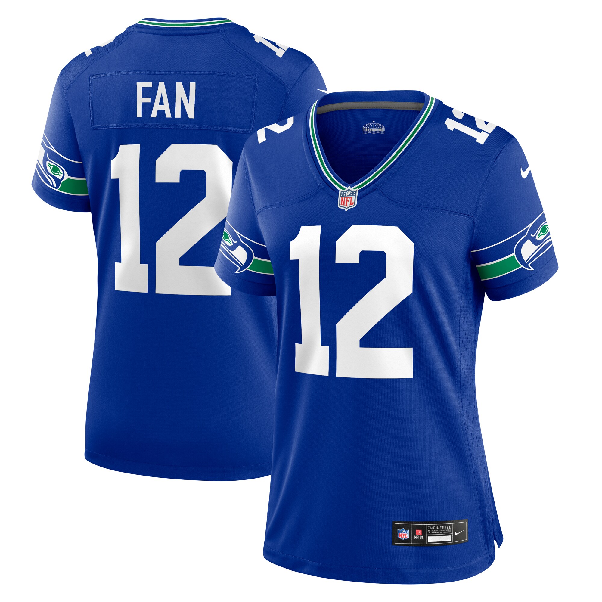 12s Seattle Seahawks Women's Player Jersey – Royal