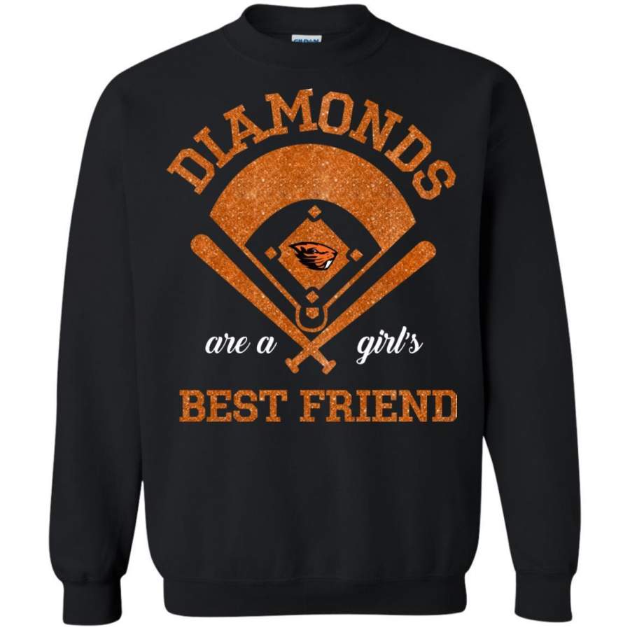 AGR Oregon State Beavers Diamonds Are A Girl_s Best Friend shirt Sweatshirt