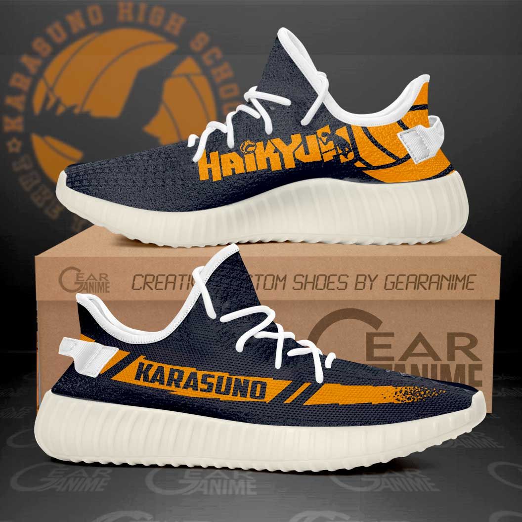 Karasuno High Yeezy Shoes Haikyuu Anime Sneakers V11