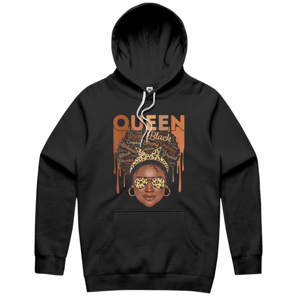 Black Woman Educated Strong Melanin Queen African American Hoodie