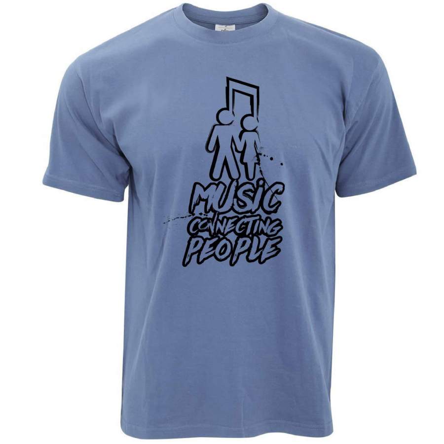 Cute Couples T Shirt Music Connecting People Slogan